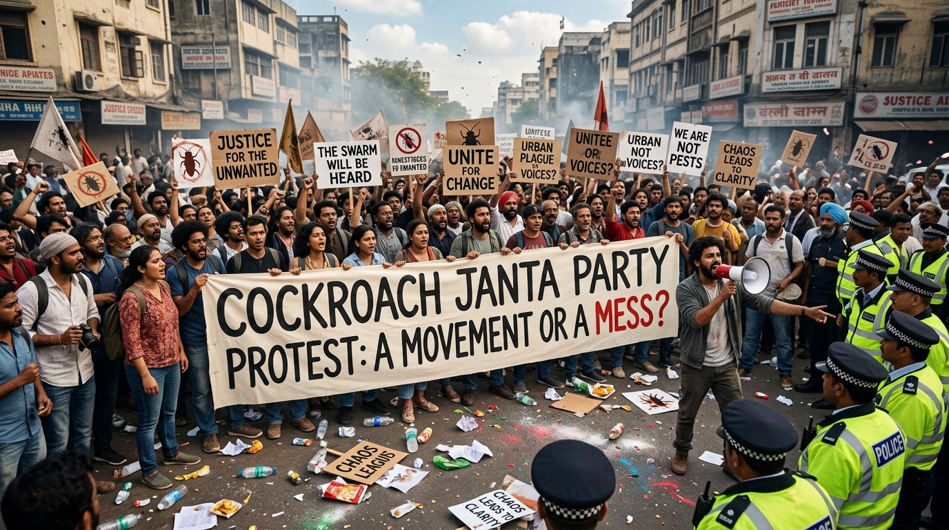 Cockroach janta party protest: a movement or a mess 